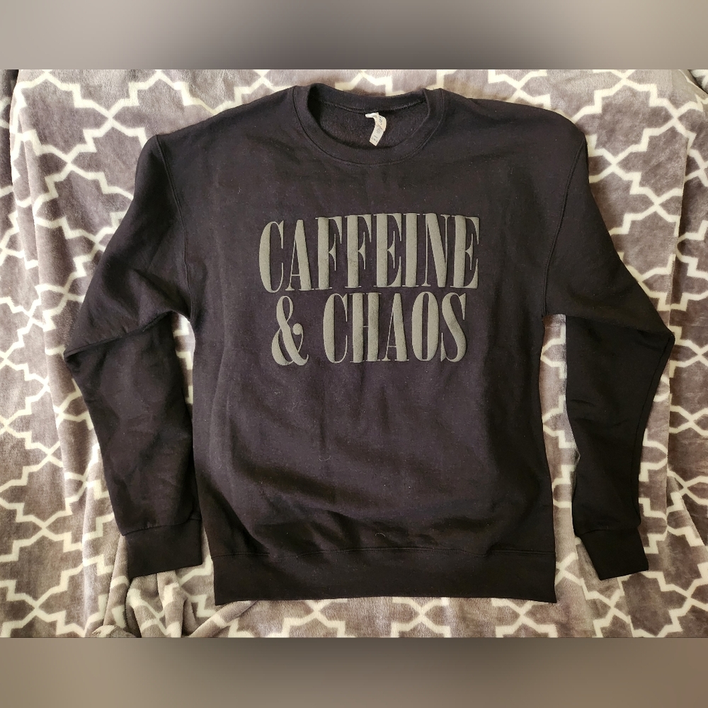 JERZEES - CAFFEINE & CHAOS Sweatshirt Black Medium